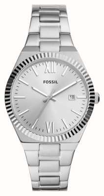 Fossil Scarlette (38 mm) cadran argenté / bracelet en acier inoxydable ES5300