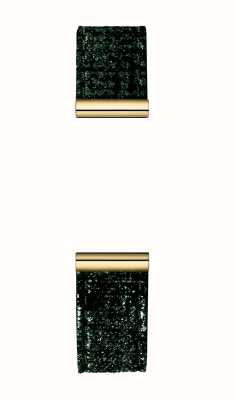 Herbelin Bracelet montre interchangeable Antarès - pailleté vert / acier pvd doré - bracelet seul BRAC17048P120