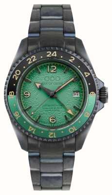 Out Of Order Trecento vert (40mm) cadran vert / bracelet acier inoxydable noir OOO.001-24.VE