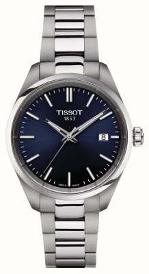 Tissot Pr 100 (34 mm) cadran bleu / bracelet acier inoxydable T1502101104100