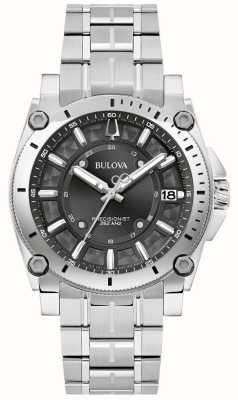 Bulova Icône précisioniste pour hommes (40 mm) cadran noir / bracelet en acier inoxydable 96B417