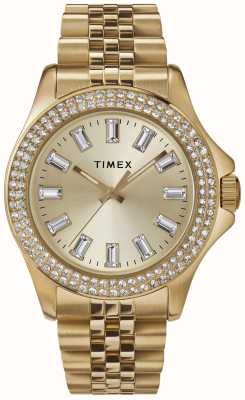 Timex Kaia (38 mm) pour femme, cadran doré / bracelet en acier inoxydable doré TW2V80000