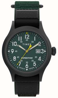 Timex Expedition Scout (40 mm) cadran vert / bracelet à enroulement rapide en tissu vert TW4B29700