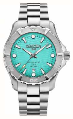 Roamer Cadran bleu des profondeurs marines (43 mm) pour homme / bracelet en acier inoxydable 860833 41 05 70