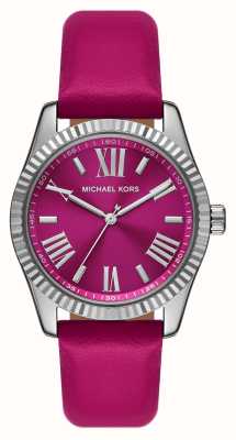 Michael Kors Montre femme lexington (38 mm) cadran rose / bracelet cuir rose MK4749