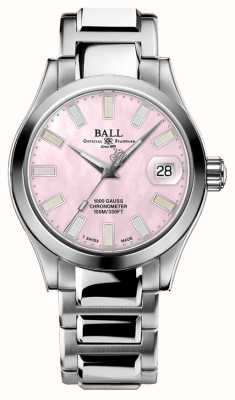 Ball Watch Company Chronomètre Engineer iii marvelight automatique (36 mm) cadran rose / acier inoxydable (index arc-en-ciel) NL9616C-S1C-PKR