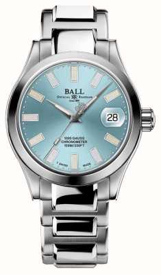 Ball Watch Company Chronomètre Engineer iii marvelight (36 mm) cadran bleu clair tubes arc-en-ciel / bracelet en acier inoxydable NL9616C-S1C-IBER