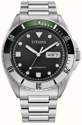 Citizen Montre sport automatique pour homme (42 mm), cadran noir / bracelet en acier inoxydable NH7531-50E