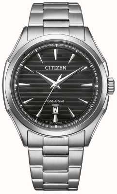 Citizen Montre sport eco-drive pour homme (41 mm), cadran noir / bracelet en acier inoxydable AW1750-85E