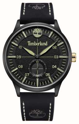Timberland Beckman petite seconde quartz (44 mm) cadran noir / bracelet cuir noir TDWGA2181603