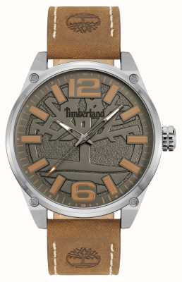Timberland Quartz Ripley-z (46 mm) cadran gris / bracelet cuir marron TDWGA9000702
