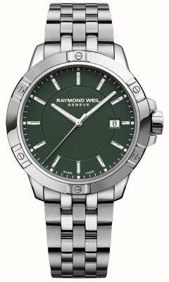 Raymond Weil Tango classique quartz (41 mm) cadran vert / bracelet acier inoxydable 8160-ST-52041