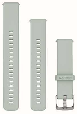 Garmin Bandes à dégagement rapide (18 mm) en silicone gris sauge, matériel argenté 010-13256-01