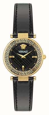 Versace Reve (35 mm) cadran noir / bracelet cuir noir VE8B00224