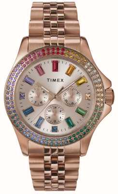 Timex Kaia multifonction (40 mm) cadran or rose / bracelet en acier inoxydable pvd or rose TW2W34200