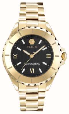 Philipp Plein Cadran à logo blanc Plein Heaven (38 mm) / bracelet en acier inoxydable bicolore PWPOA0424