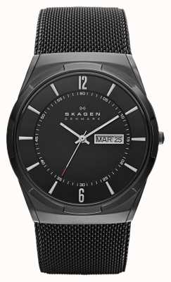 Skagen Montre homme melbye titane noir placage ionique titane cadran noir SKW6006
