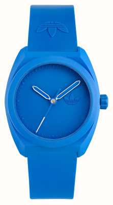 Adidas Cadran bleu Project Three (42 mm) / bracelet en bio-résine bleu AOST24052