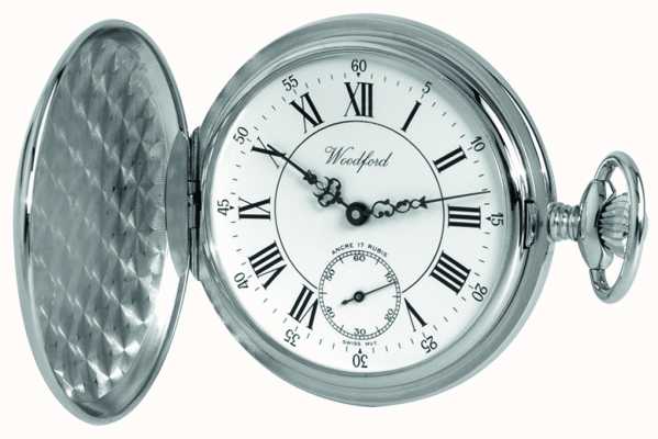 Woodford | chasseur complet | fini chrome | montre de poche | 1012