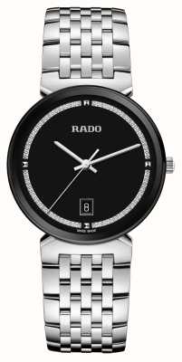 RADO Florence (38 mm) cadran noir pailleté / bracelet en acier inoxydable R48912163