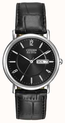 Citizen Bracelet homme eco-drive cuir noir BM8240-03E