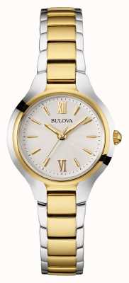 Bulova Cadran rond à bracelet bicolore pour femme 98L217