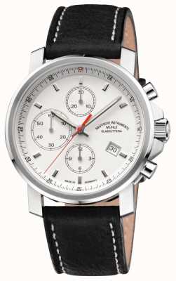 Muhle Glashutte 29er chronographe bracelet en cuir cadran blanc M1-25-41-LB