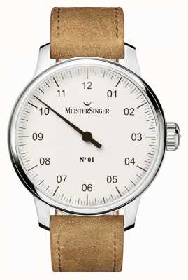 MeisterSinger Hommes no. 1 sellita blanche à remontage manuel classique AM3301