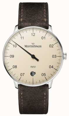 MeisterSinger Forme et style homme néo automatique ivoire NE903N