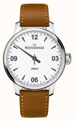 MeisterSinger Cadran blanc urbain argent opalin UR901