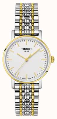 Tissot Bracelet femme Everytime bicolore plaqué or T1092102203100