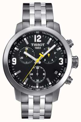 Tissot Chronographe homme prc 200 cadran noir deux tons T0554171105700