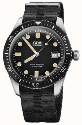 ORIS Divers soixante-cinq automatique (42 mm) cadran noir / bracelet nato noir 01 733 7720 4054-07 5 21 26FC