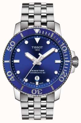 Tissot Seastar 1000 powermatic 80 cadran bleu acier inoxydable T1204071104100