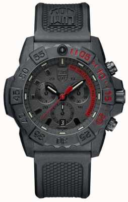 Luminox Navy Seal 3580 chronographe homme noir/rouge avec bracelet pu XS.3581.EY