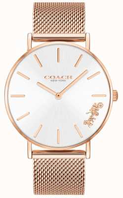 Coach Montre bracelet en maille d'or rose perry pour femme 14503126