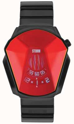 STORM | montre rouge ardoise sombre | ip noir 47001/SL