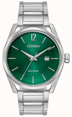Citizen Bracelet homme eco-drive métal cadran vert BM7410-51X