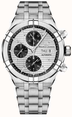 Maurice Lacroix Bracelet en acier inoxydable chronographe automatique Aikon AI6038-SS002-132-1