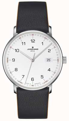 Junghans Form mega cuir noir radiocommandé 58/4931.00