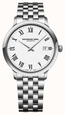 Raymond Weil | bracelet en acier inoxydable toccata pour hommes | cadran blanc | 5485-ST-00300