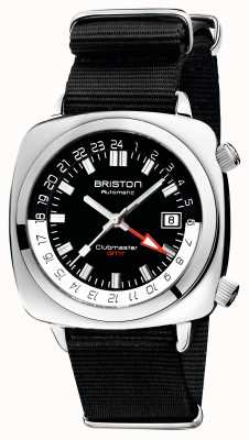 Briston Édition limitée Clubmaster gmt | automatique | bracelet nato noir 19842.PS.G.1.NB