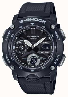 Casio | garde de noyau de carbone g-shock | bracelet en caoutchouc noir | GA-2000S-1AER