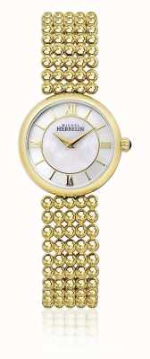 Michel Herbelin | perle femme | bracelet doré | cadran en nacre | 17483/BP19