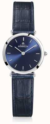 Herbelin | femmes | epsilon | bracelet en cuir bleu | cadran bleu | 17106/15BL