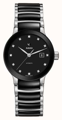 RADO Montre bracelet automatique en céramique diamants Centrix R30009752