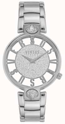 Versus Versace | kirstenhof pour femmes | bracelet en acier argenté | cadran pailleté VSP491319
