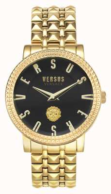 Versus Versace | pigalle femme | bracelet doré | cadran noir | VSPEU0519