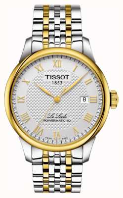 Tissot | le locle powermatic 80 | bracelet en acier inoxydable bicolore T0064072203301