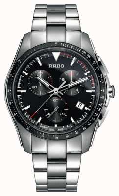 RADO Montre XXL hyperchrome chronographe en acier inoxydable à cadran noir R32259153